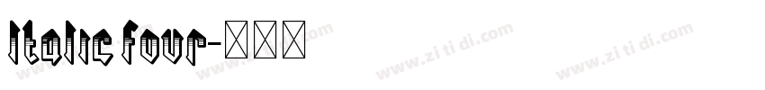 ltalic four字体转换